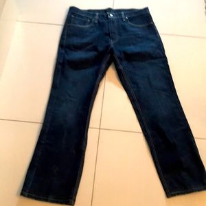 Levi jeans 527 slim boot cut. New dark blue den. 36/32